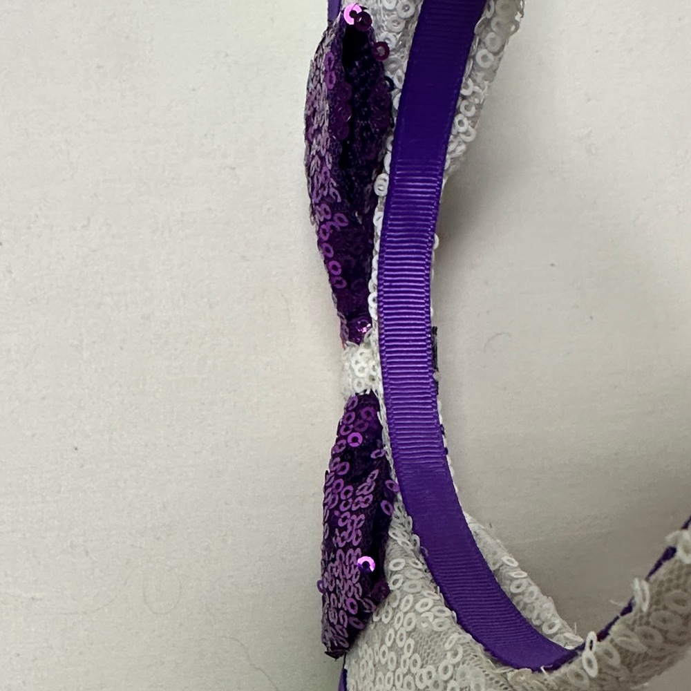 Purple and Green Sequin Toy Story Buzz Lightyear Minnie Mouse Ears Headband - Picture 4 of 4
